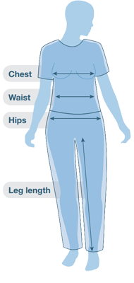 Páramo Ladies' EASY FIT Size Guide